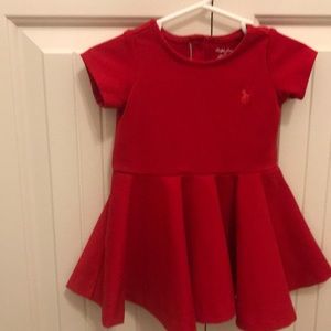 Ralph Lauren red dress 6m